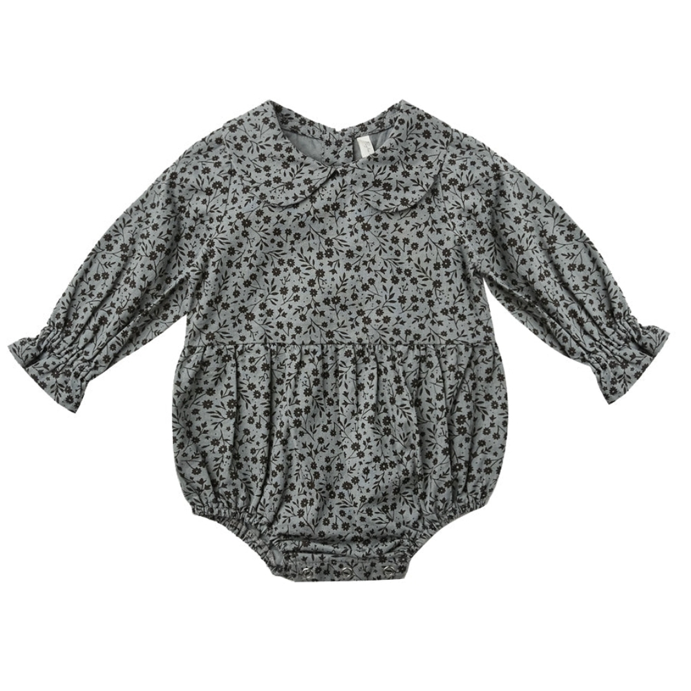 Rylee + Cru | Cora Romper Indigo Meadow